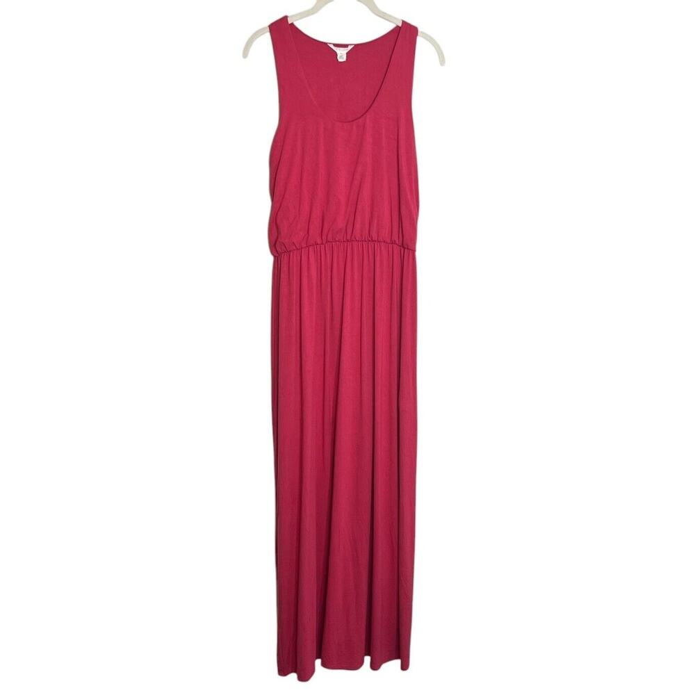 Caslon Womens Maxi Dress Size Medium Pink Sleeveless Blouson Bodice